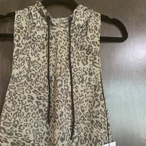 Zyia Leopard Crop Hoodie